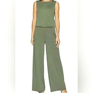 Ralph Lauren Olive Green Boatneck Sailor style sleeveless Jumpsuit NWOT